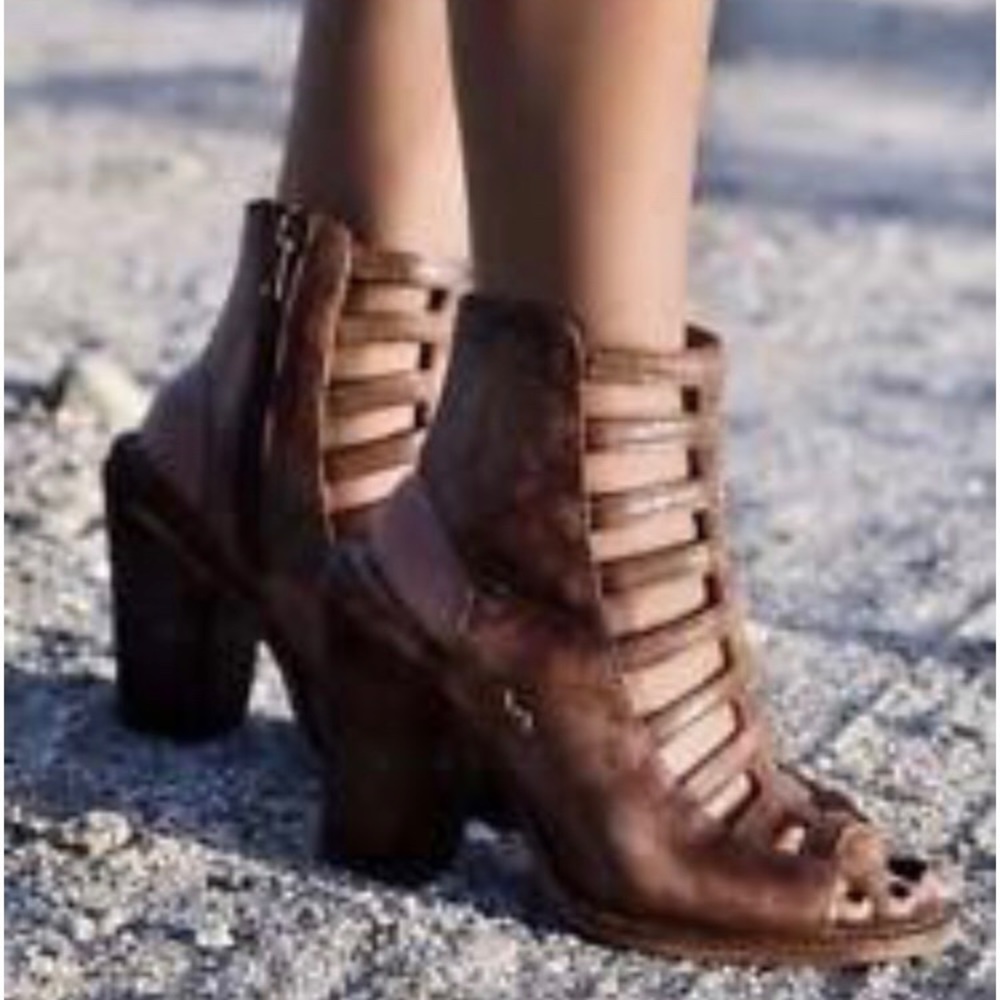 π₯ NIB Bed Stu Occam Caged Sandals Teak Driftwood - Picture 2 of 9